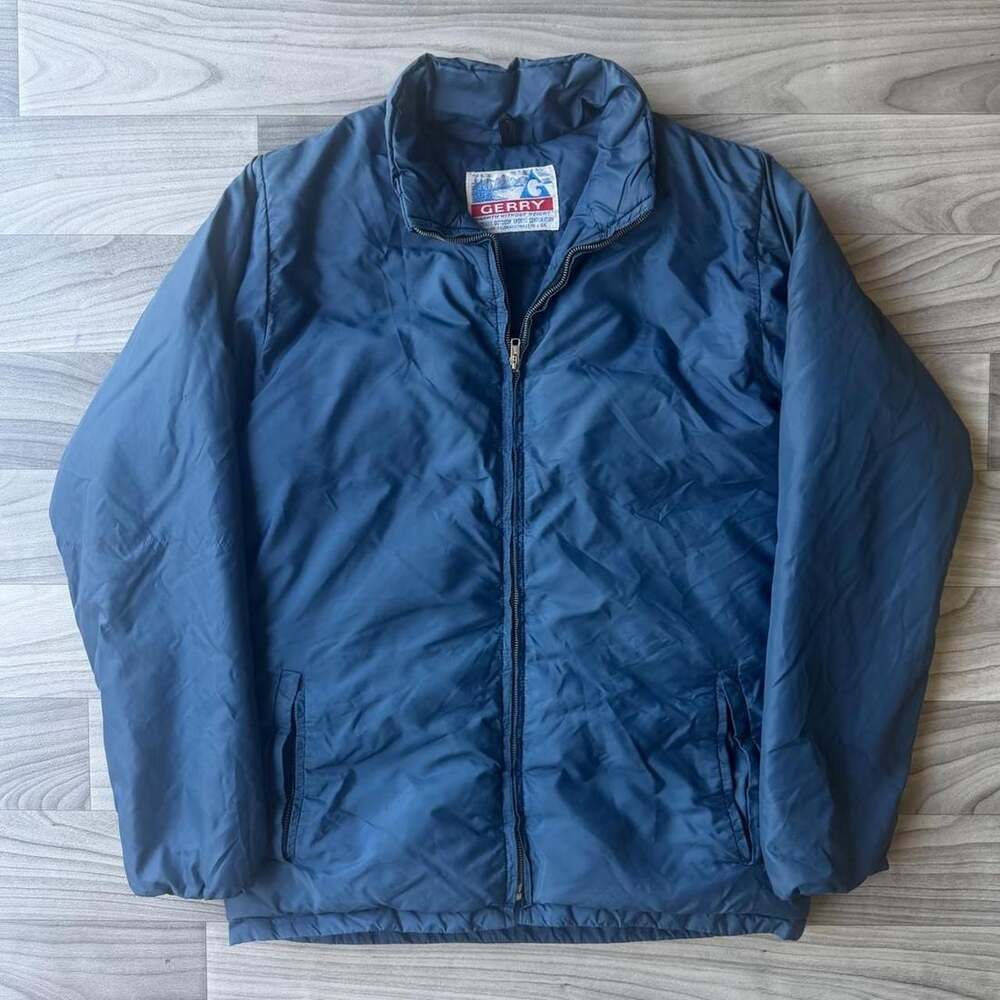 Vintage Gerry Made in USA Blue Puffer Jacket